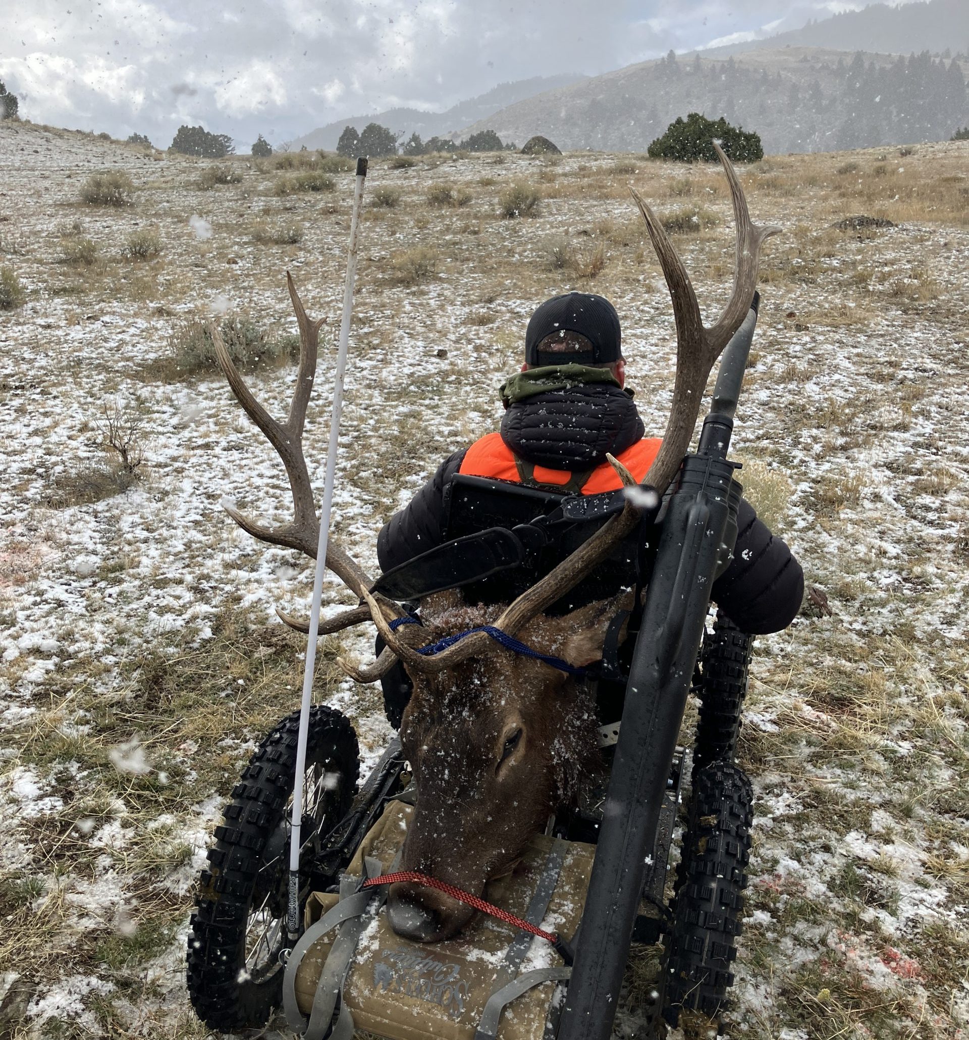 Trooper Lewis Johnson, Five-day elk hunt at West Creek Ranch, Emigrant, MT
